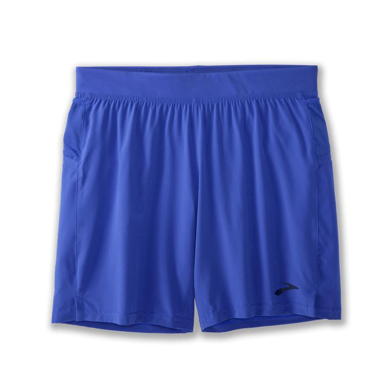 Brooks Sherpa 7 2-in-1 Running Shorts - Men's - Amparo Blue (56728-EYTI)